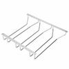Dianoo Under Cabinet Wine Glass Rack with Hanging Wire, Stemware Rack Holder with Screws, Chrome Finish, 27cm, 3 Rows