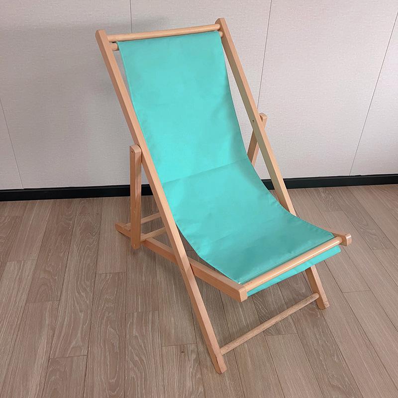 Pink Wooden Outdoor Lounge Chair for Beach, Balcony, Camping, and Garden