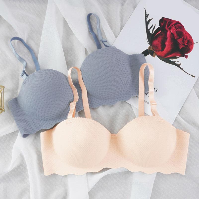 Однотонные бесшовные бюстгальтеры женское нижнее белье сексуальный пуш-ап бюстгальтер собирающий женское нижнее белье бретельки беспроводной бралетт