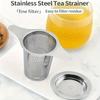 Advanced Tea Filter with Dual Handles - A Mesh Filter Suitable for Bulk Tea, Coffee, and Spices, Ergonomically Designed, Durable Metal Tea Separator