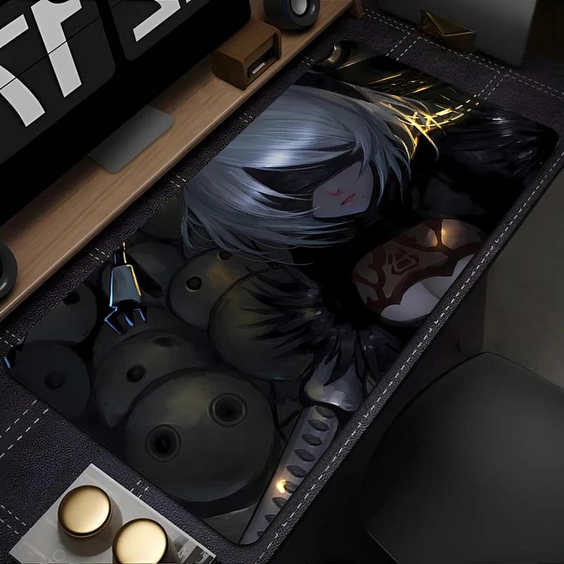B NieRAutomata Mouse pad large antislip game Mouse mat computer accessories keyboard pad PC carpet Anime Game girl Mousepad