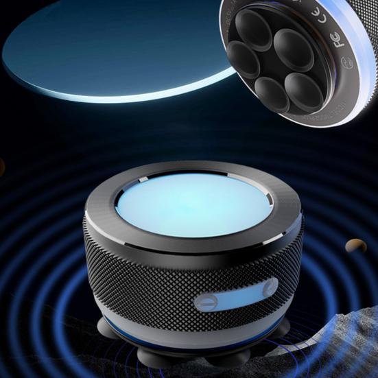 Bluetooth-совместимый динамик с костной проводимостью и RGB-подсветкой, перезаряжаемый через USB, стереозвук, мини-динамик с беспроводной адсорбцией на поверхности