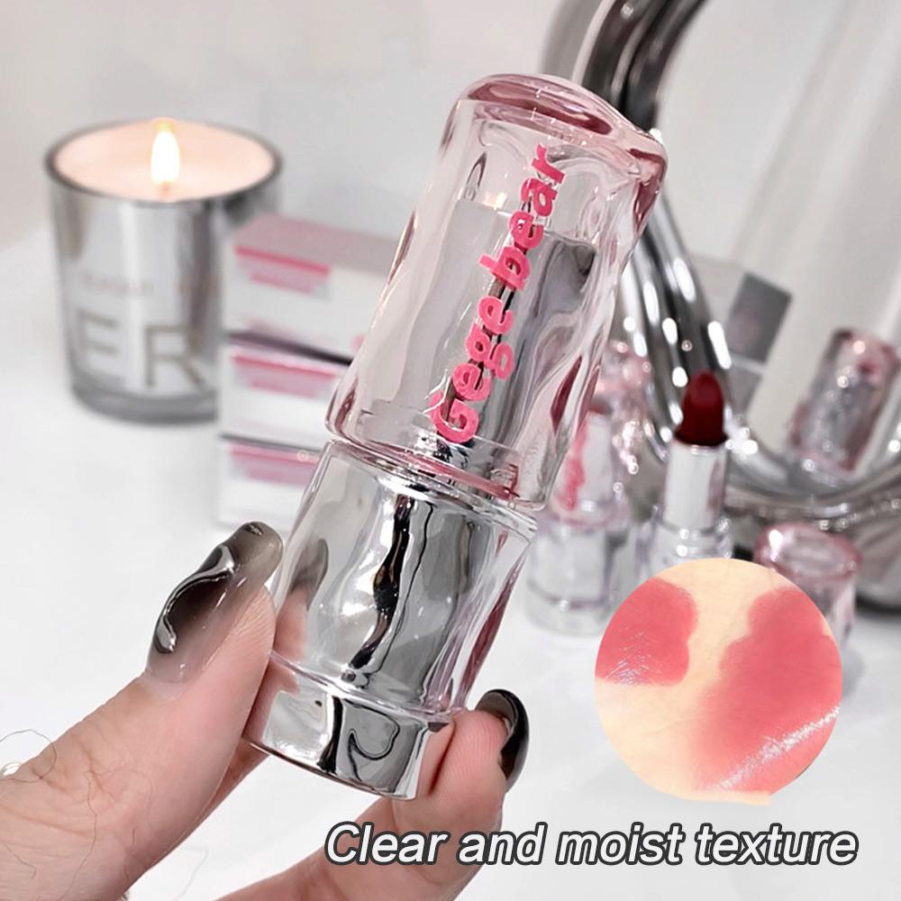 Gegebear Light and Translucent, Watery Lipstick, Mirror Moisturizing,  Korean Lip Gloss, Cross-border Beauty