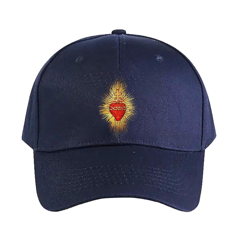 Sacred Heart of Jesus Christian Cap summer woman Man Adult Hat Fashion Casual Adjustable Printed Baseball Caps Trucker Cap