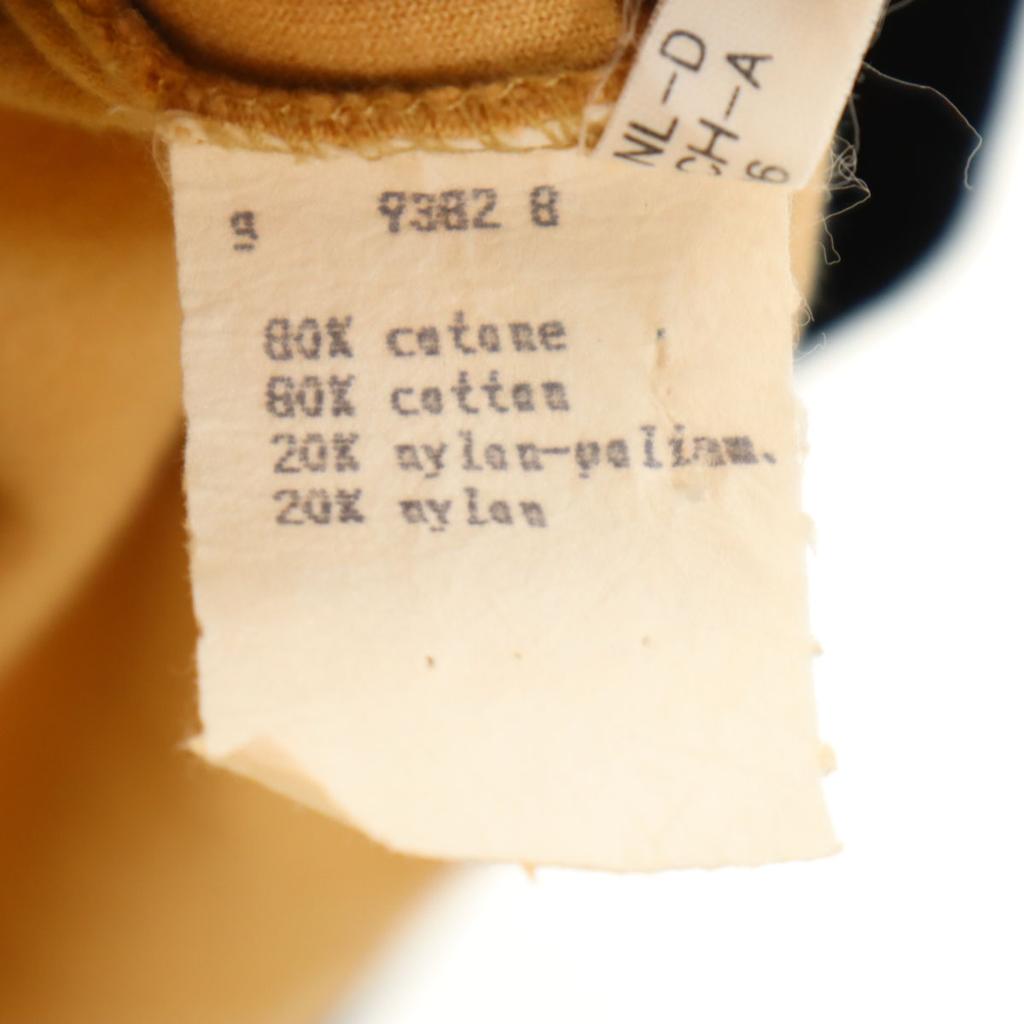 Fendi 90s Made In Italy Old Back Print Long Sleeve Half Zip Velour Polo Shirt Men's Used