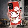 Счастливый Кот Манеки Неко Японский Мягкий Чехол Для Телефона Для Samsung Galaxy A12 A22 A32 A52 A72 A02S A51 A50S A71 A70 A31 A20S Note 20 Ult