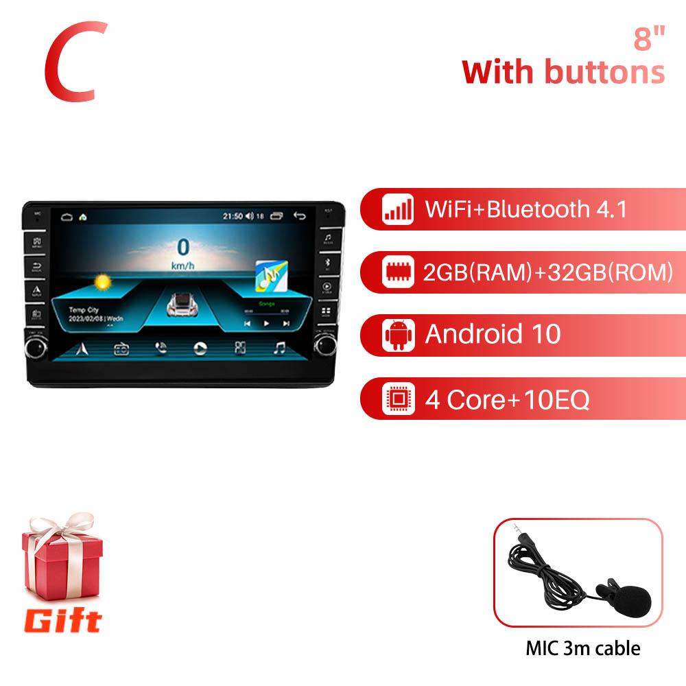 2 Din Android Radio Car GPS Navigation for Ford New Transit 2009-2019 Head Unit Autoradio Multimedia Player Stereo Audio Auto