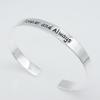 Открытый браслет Корейские ювелирные изделия Посеребренный модный браслет День матери Подарок на день рождения