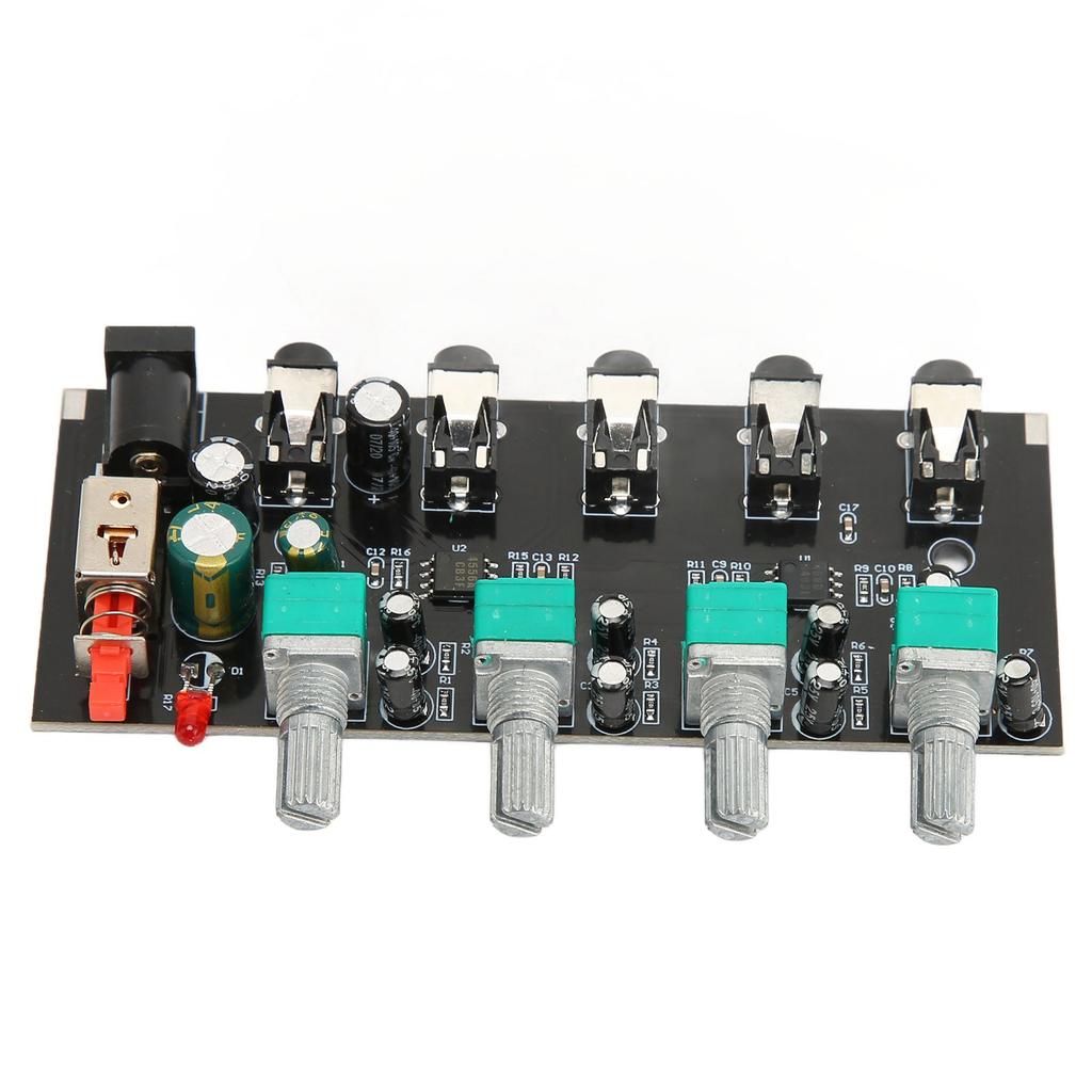 4-канальный стерео микшерный пульт 4 входа 1 выход регулируемая громкость DIY источник звука ревербератор драйвер