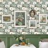Vintage Floral Wallpaper Wainscoting Sticker Self-Adhesive Waterproof Moisture-Resistant Wall Decoration Renovation Upcycling
