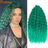 22 Inch Ariel Curl Hair Deep Wave Twist Crochet Hair Synthetic Afro Curls Crochet Braids Ombre Blonde Braiding Hair Extensions For Women