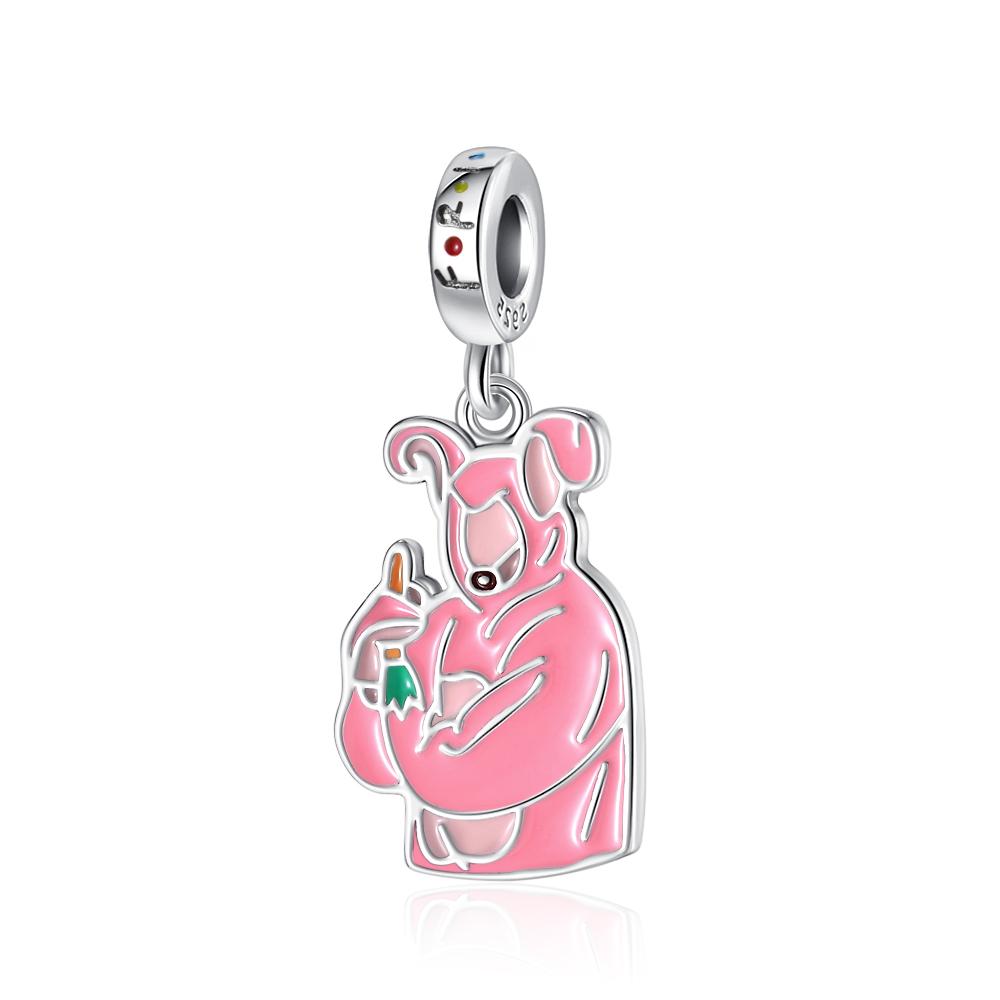 925Silver Good Friend TV Trinkets Leisure Sports Exquisite Charm Pendant Fit for Original Bracelet DIY Women's Boutique Jewelry