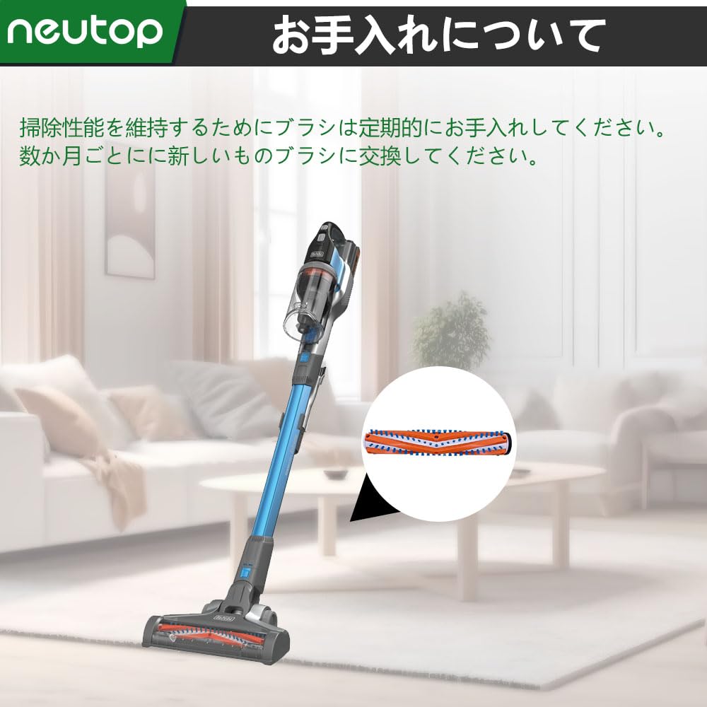 Сменная щетка-валик Neutop, совместимая с Black Decker BSV2020 BSV2020P BSV2020G Powerseries Extreme Cordless Stick Vacuum Cleaner Replacement