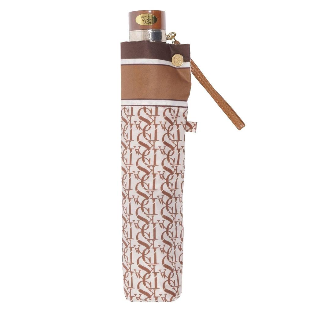 Moonbat Rain Folding Beige [Ducks] Umbrella, Umbrella, Women's, Brand, Durable, Commuting, School, Twill, Monogram, All-over Pattern, 21-125-11276-02,