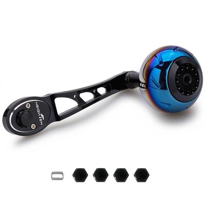 Ручка катушки HEIGHTEN 45 мм Ручка ручки SHIMANO DAIWA Abu Bait Reel Universal Aurora Ach Series 80/90 мм (Все черное) (797)
