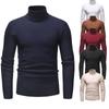 Autumn and Winter Men's Turtleneck Striped Sweater Knitted Sweater