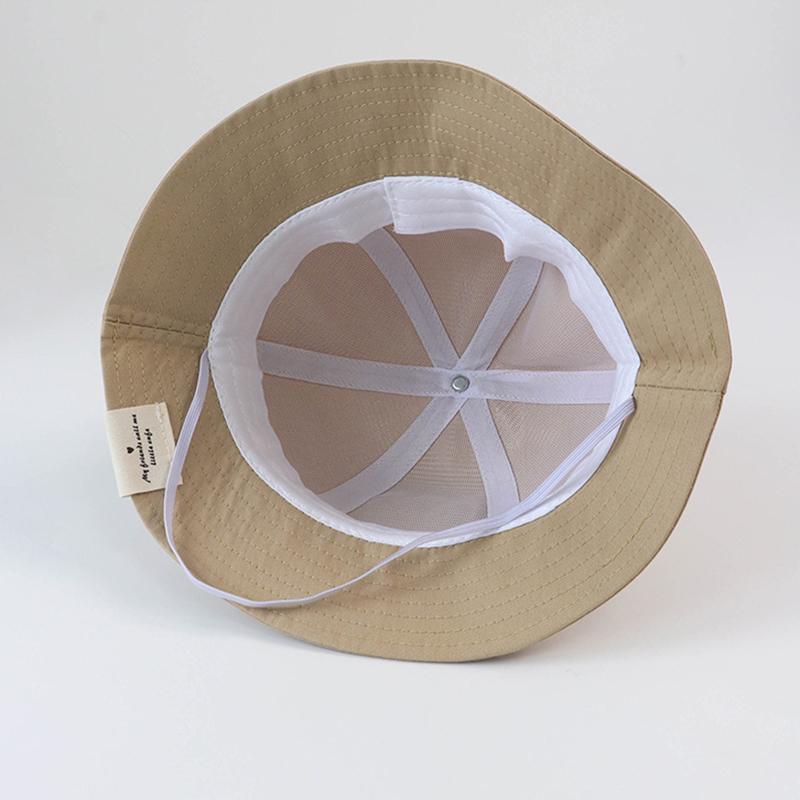 Children's Sunscreen Hat Baby Girls' Fisherman Hat Windproof Hats Sunshade Cute Cartoon Hats