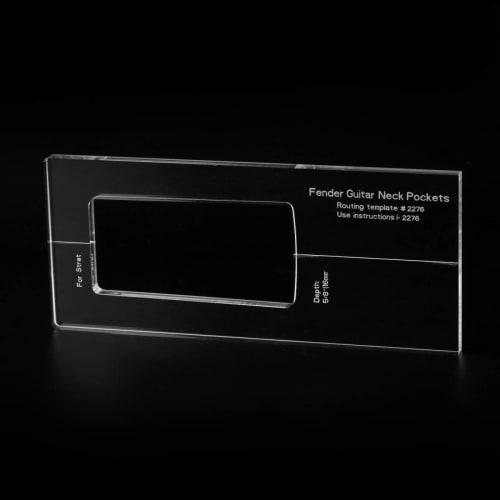 Musiclily Pro Acrylic Guitar Neck Template for ST Strat, Jaguar, Jazzmaster, and Mustang Electric Guitars