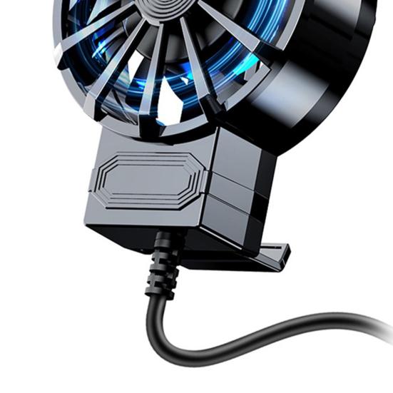 Задний радиатор для телефона Тихий с RGB-подсветкой Рассеивание тепла Сильный ветер 3-ступенчатая регулировка ветра Вентилятор радиатора Аксессуары для телефона