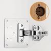 Thickened Cabinet Door Hinge Installation Plate Cupboard Door Hinge Mounting Plate  Household Tools