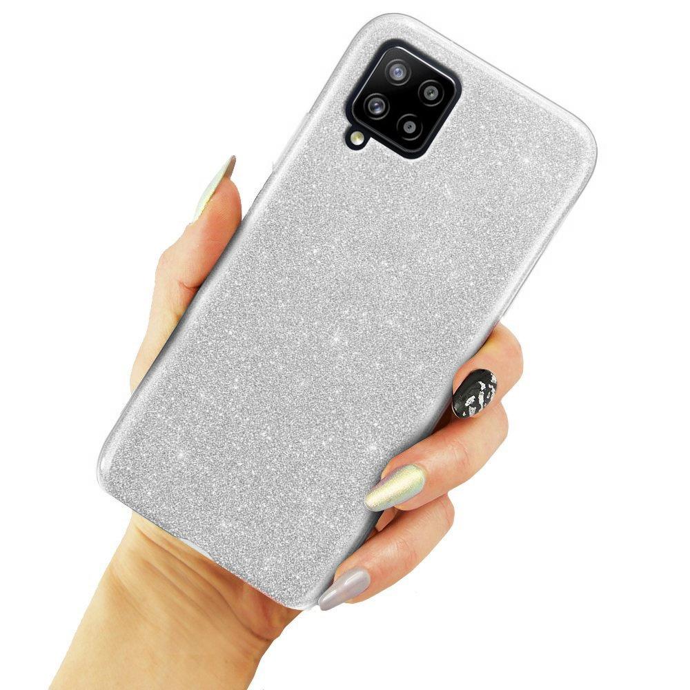 Glitter Case for Samsung Galaxy A42 5G, Silver