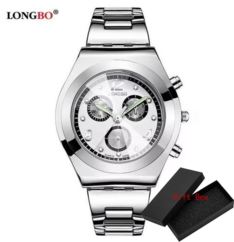 Fashion LONGBO Brand Luxury Water Resistant Casual Quartz Women Lady Gift Watches Full Stainless Steel Sports Watch Montre Femme