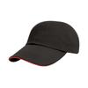 Result Headwear Heavy Brushed Cotton Sandwich Peak Baseball Cap