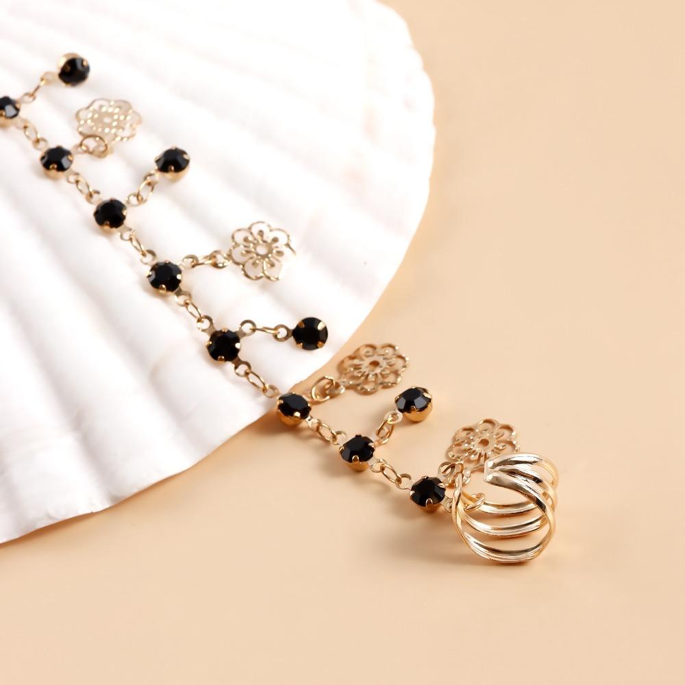 Body Jewelry Nose Clip Rings Fashion Metal Nose Clip Sweet Long Chain Tassel Nose Clip Gift