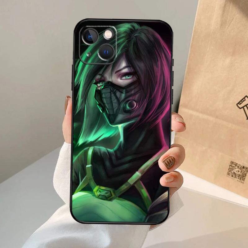 Чехол для телефона Valorant Для iPhone 17 Air 16 15 13 11 12 14 Pro Max 13 12 mini 15 16 Plus 16e Чехол Coque