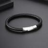 New Leather Rope Bracelet Men 'S Leather Hand Ring Black Senior Sense Simple Appointment Couple Hand Rope 1