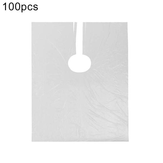 100 шт одноразовые прозрачные парикмахерские накидки домашние парикмахерские фартуки для окрашивания волос