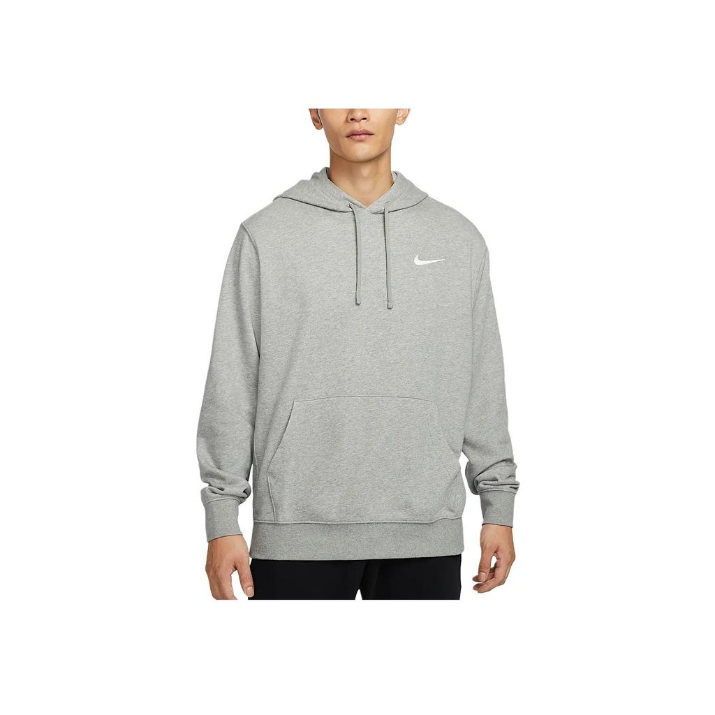 Nike Удобная повседневная спортивная толстовка с длинным рукавом с логотипом, мужская толстовка с капюшоном темно-серого и белого цвета HF1177-063