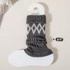 Ретро гетры в корейском стиле с узором аргайл и Fair Isle для девочек на осень/зиму