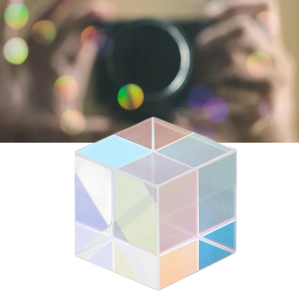 Dichroic   Prism Colorful Glass   Prism for Physics Teaching Research Decoration Art Education