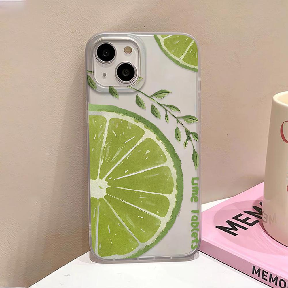 Чехол для телефона Fruit Lemon Cherry для iPhone 16 Pro, чехол для iPhone 11, 12, 13, 15, 14, Pro Max, 16 Plus, 12, 13, противоударный, матовый, мягкий чехол