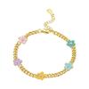 Luxury Gold Star Moon Bracelet with Sparkling Stones for Her