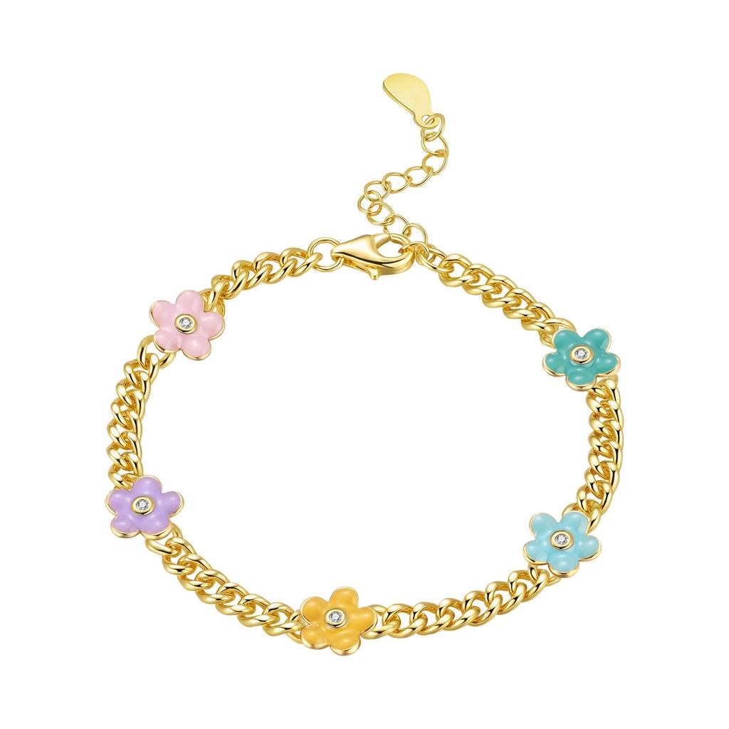 Luxury Gold Star Moon Bracelet with Sparkling Stones for Her