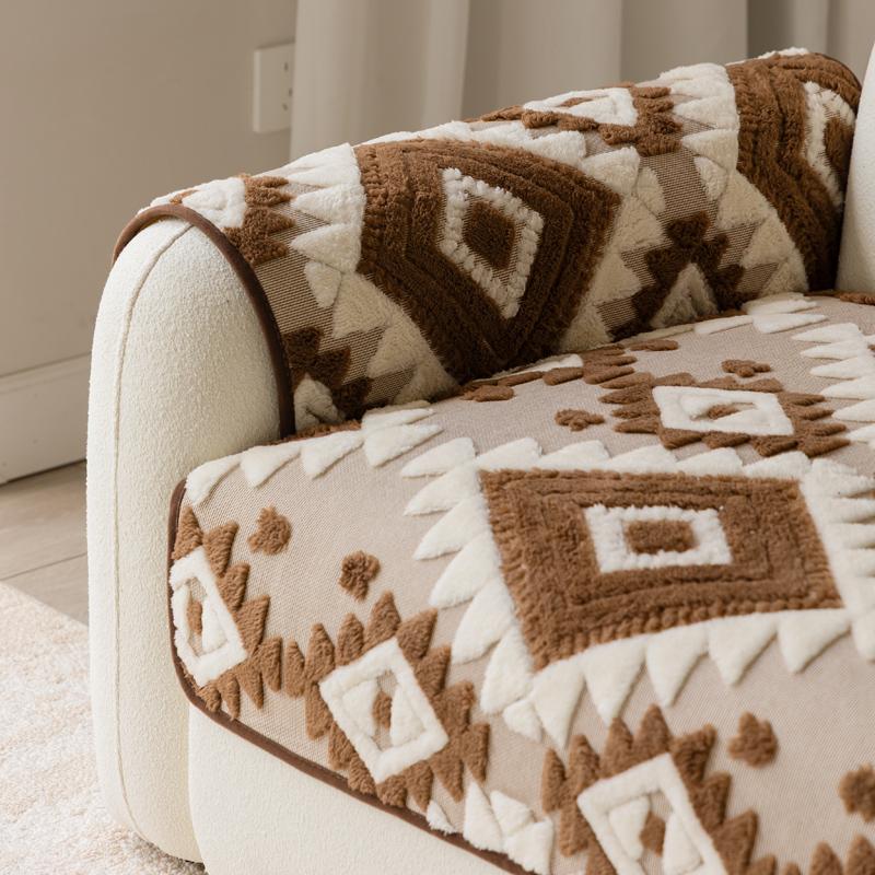 Фиксированная Противоскользящая Цельная Подушка для Дивана Мягкая и Дышащая Ткань Чехол для Дивана Осень и Зима Богемный Стиль Машинная Стирка