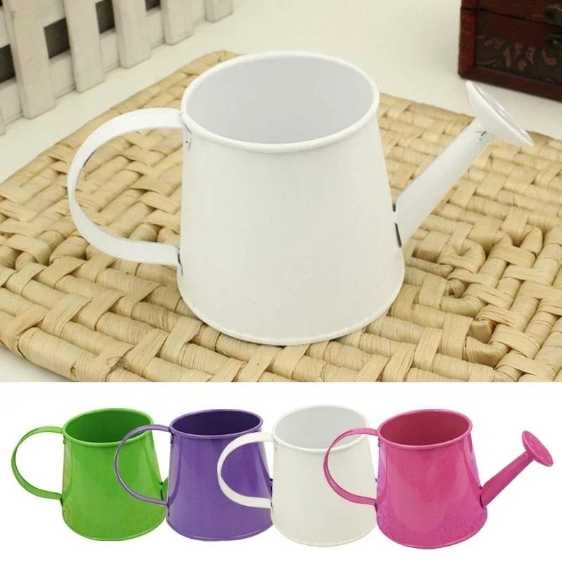 Мини лейка для полива цветов, жестяная, для цветов, украшение для дома, маленькое ведерко, цветочная композиция, посадка суккулентов, горшечные растения