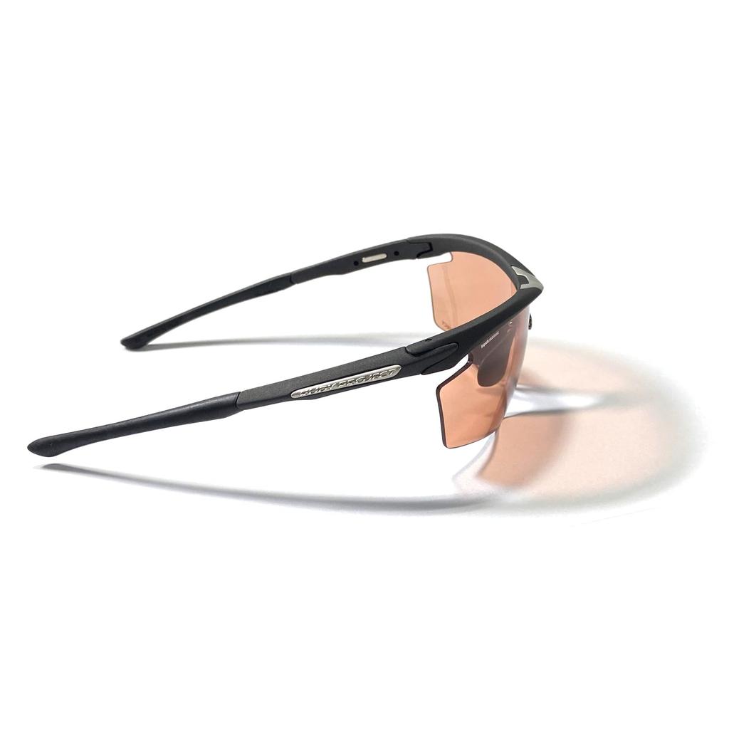 RUDY PROJECT Road Bike Sports Sunglasses with Single Wide Field of Genetic Black Photochromic Red for Outdoor and Jogging Lens, View, Frame, Lens,