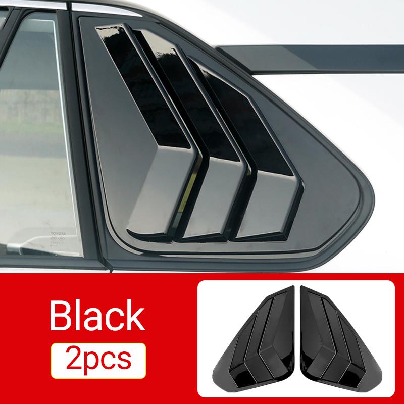 For Toyota RAV4 XA50 Hybrid 2019 2020 2021 2022 2023 2024 1Pair ABS Car Side Rear Window Louver Shutter Cover Trim Stickers