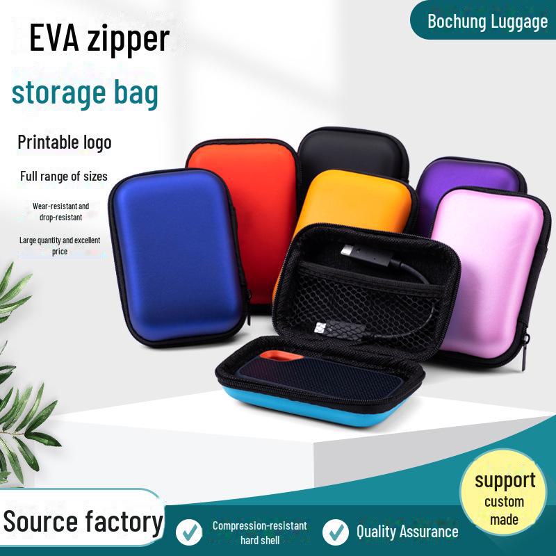 Чехол для хранения наушников и кабеля передачи данных EVA