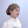 Soft Ethnic Headscarf Hat Beaded Decoration Head Wrap Cap Creative Ethnic Beaded Hat  Ladies Wear