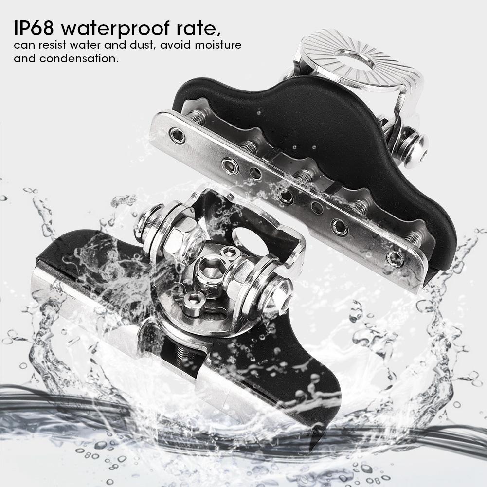 Кронштейн для светодиодной балки на капот из нержавеющей стали, поворотный, держатели для фар-искателей, водонепроницаемый IP68, универсальный автомобильный аксессуар