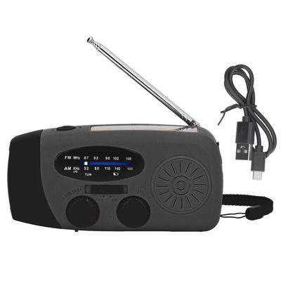 Ручное солнечное радио со светодиодным фонариком портативное FM AM WB USB радио для экстренных случаев