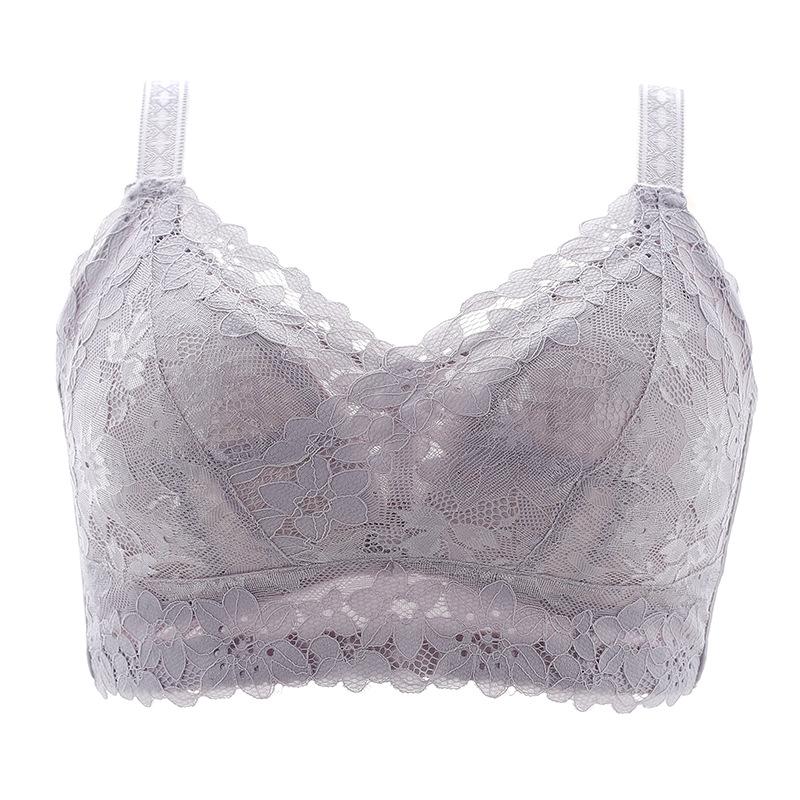 Сексуальный кружевной бюстгальтер для женщин, бесшовный минимайзер, бюстгальтер без косточек, мягкие беспроводные бюстгальтеры с тонкой чашкой, бюстгальтер без подкладки, женское нижнее белье