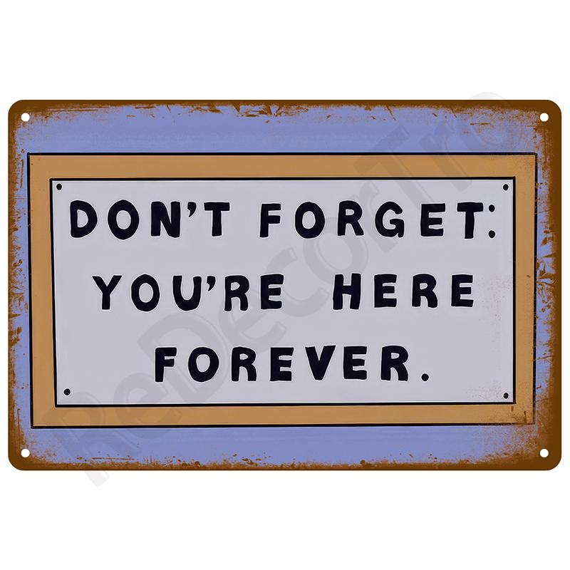 Metal Sign Poster Plates Bar Retro Wall Art Tin Sign Interior Outdoor Aesthetic Room Vintage Home Decor Items Decoration Luxury