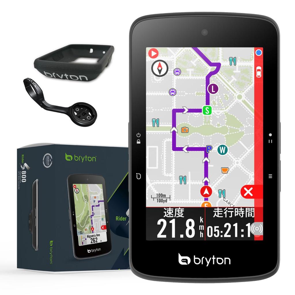 Bryton Rider S800 (Body Only) Cycling Computer with GPS, Map Display, Touchscreen, Wireless Bluetooth, and ANT+ Compatible