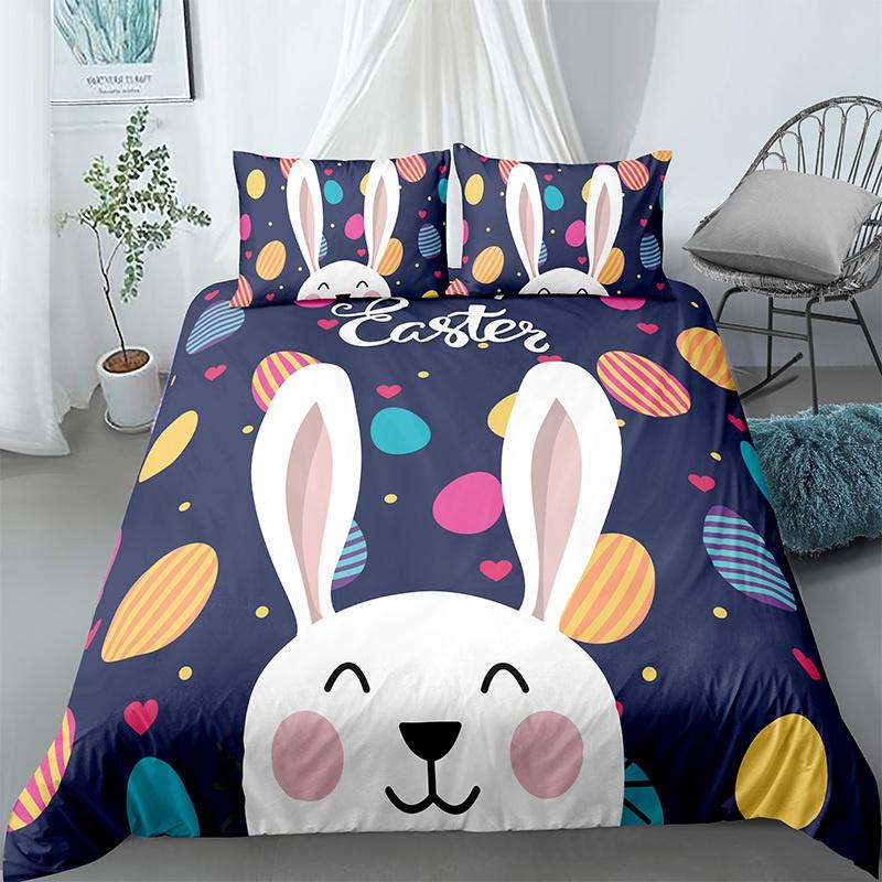 Кошка Цветы Король Королева Пододеяльник Мультяшный Китти Цветочный Постельный Комплект Для Детей Милые Животные Черный 2/3шт Полиэстер Чехол для Одеяла