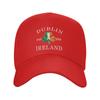 Dublin Ireland Saint Patricks Day Green Shamrock Sun Baseball Cap Summer FeUnisex Unisex  Hip Hop Hats High Sports Baseball Caps
